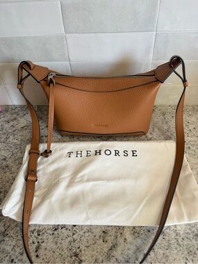 The Horse Mini Lou Bag in Tan Pebbled Leather